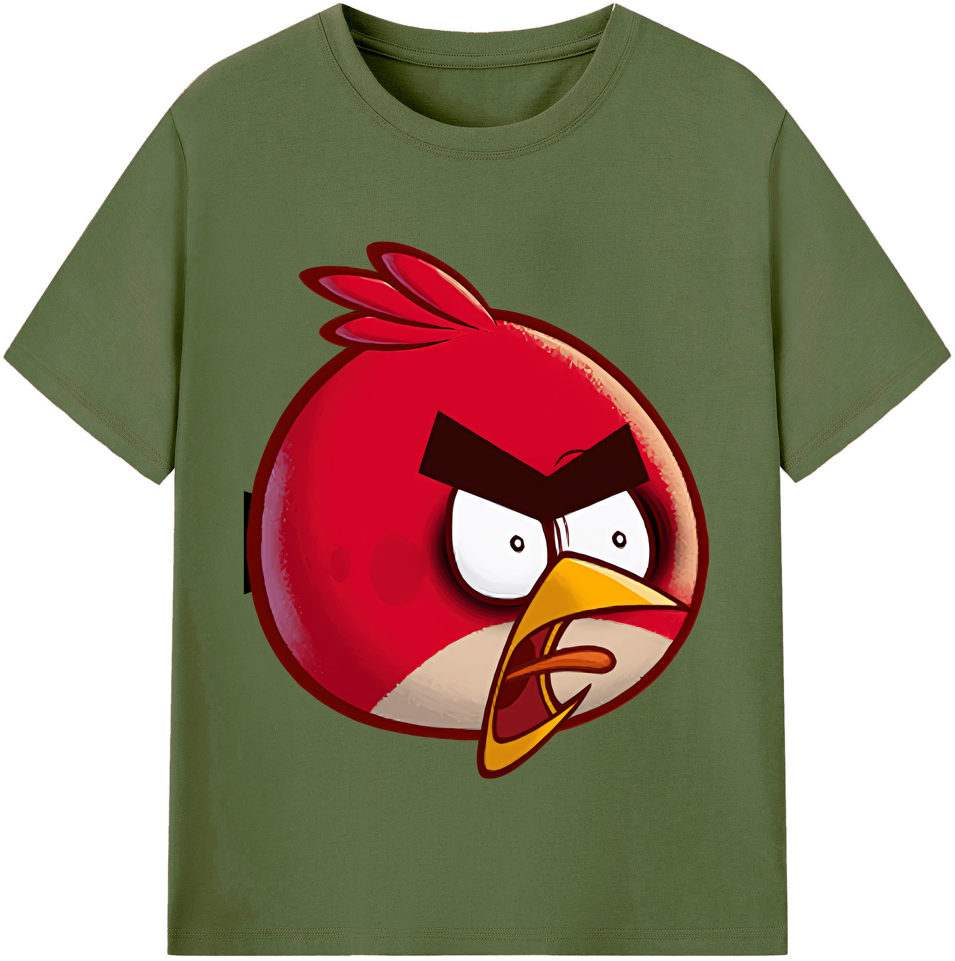 （画像用） Angry Birds アングリーバード 綿100％半袖Tシャツ（フロントプリント）